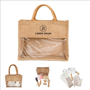 7-piece Travel Body Skincare Spa Gift Set Tote Bag